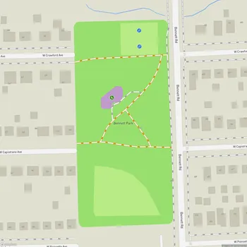 Map of Bennett Park
