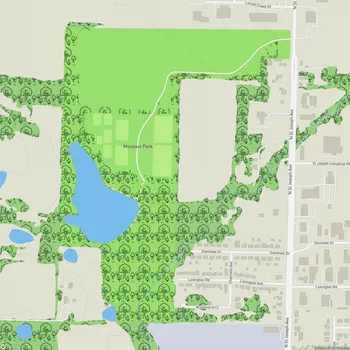 Map of Moutoux Park
