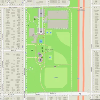 Map of Martin Luther King Jr. Park
