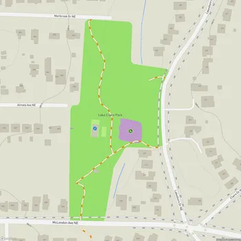Map of Lake Claire Park