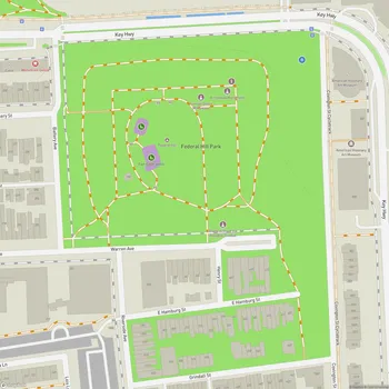 Map of Federal Hill Park