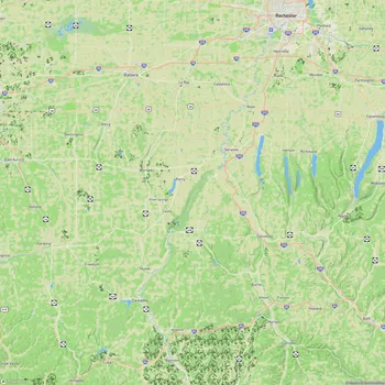Map of Genesee Valley Greenway State Park