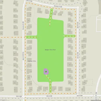 Map of Badger Hills Park