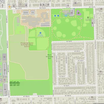 Map of Mount Greenwood Park