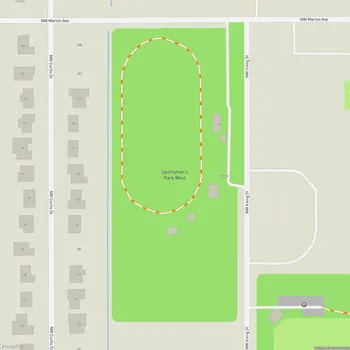 Map of Sportsman's Park West