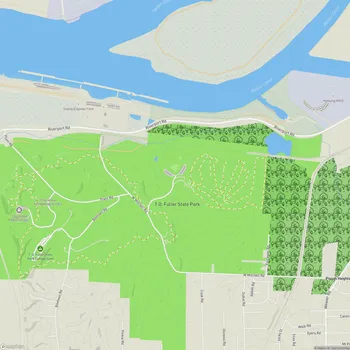 Map of T.O. Fuller State Park