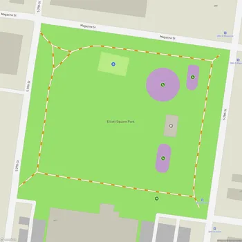 Map of Elliott Square Park