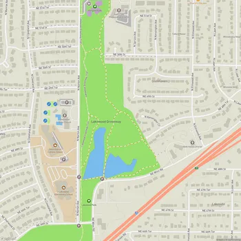 Map of Lakewood Greenway