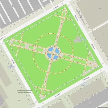 Map of Kelly Ingram Park