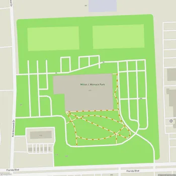 Map of Milton J. Womack Park