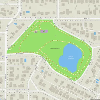 Map of Cannon Hill Park