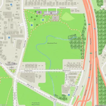 Map of Woodland Park