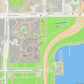 Map of Maggie Daley Park
