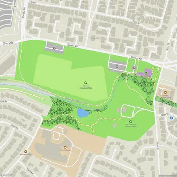 Map of Hillcrest Community Park