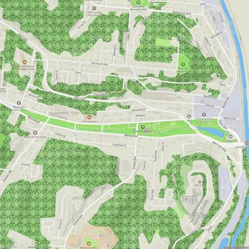 Map of Lick Run Greenway