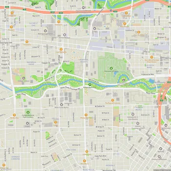 Map of Buffalo Bayou Park