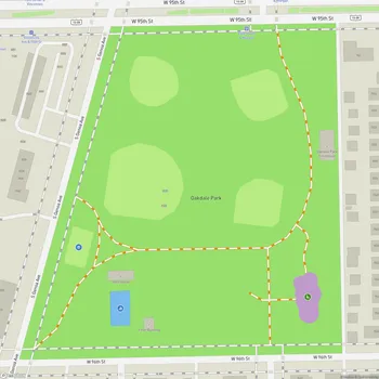 Map of Oakdale Park