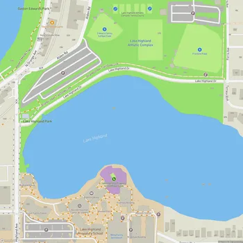 Map of Lake Highland Park