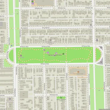 Map of Palmer Square Park