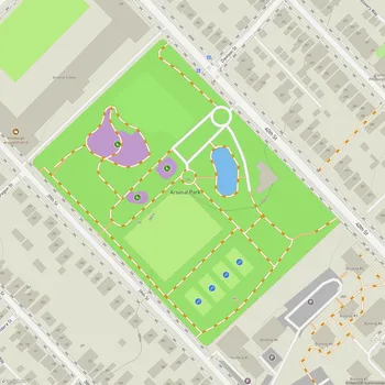 Map of Arsenal Park