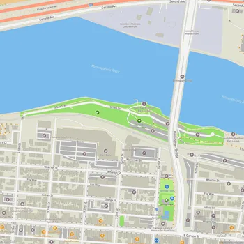 Map of Southside Riverfront Park