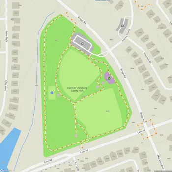 Map of Spencer's Crossing Sports Park