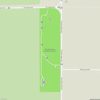 Map of Maud Williamson State Recreation Site