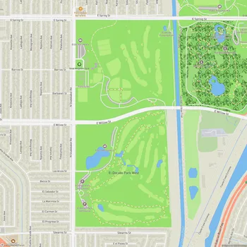 Map of El Dorado Park West