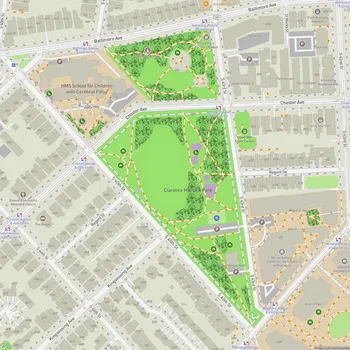 Map of Clarence H. Clark Park