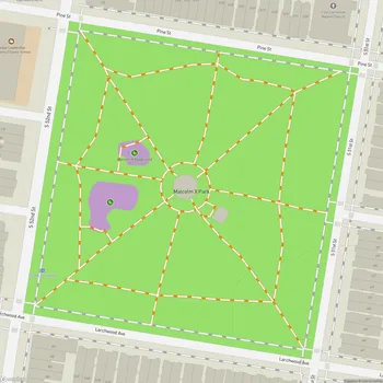 Map of Malcolm X Park