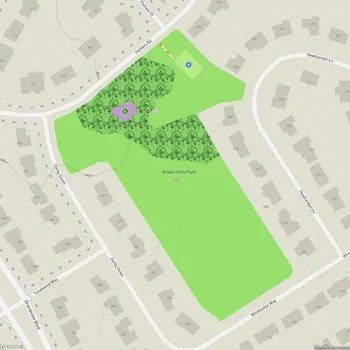 Map of Arbor Hills Park