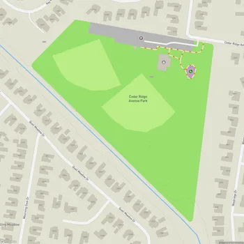 Map of Cedar Ridge Avenue Park