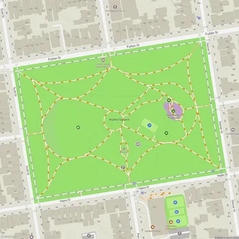 Map of Alamo Square Park