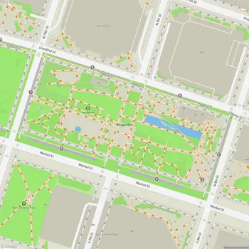 Map of Citygarden Sculpture Park