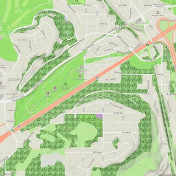 Map of John A. Finch Arboretum
