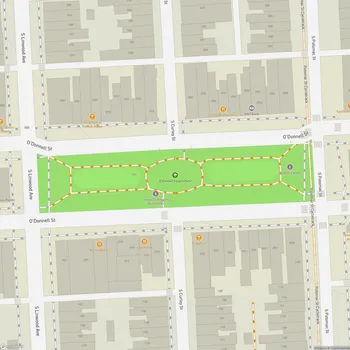 Map of O'Donnell Square Park