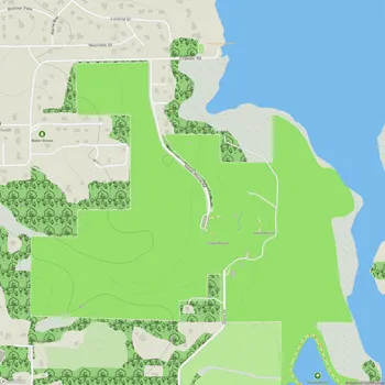 Map of Lake Jackson Mounds Archaeological State Park