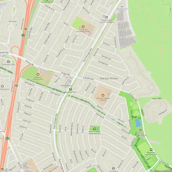 Map of BART Linear Park