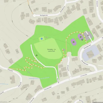 Map of Glendale La Loma Park