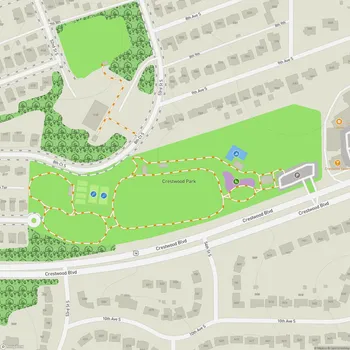 Map of Crestwood Park