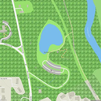 Map of Sand Run Metropark - Big Bend Area