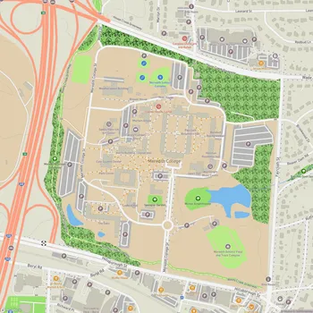 Map of Meredith College Greenway