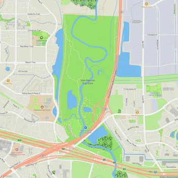 Map of Sam Houston Trail Park