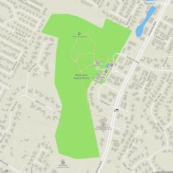 Map of BREC's Bluebonnet Swamp Nature Center