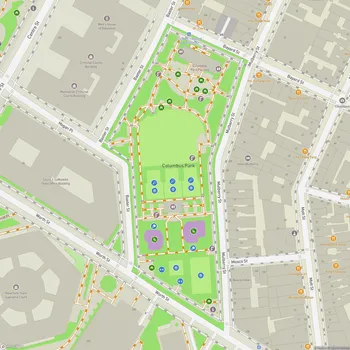Map of Columbus Park