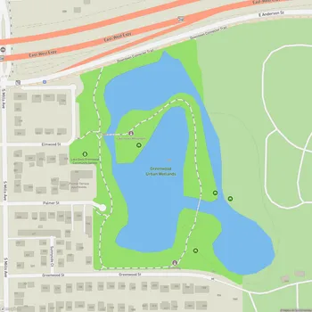 Map of Greenwood Urban Wetlands