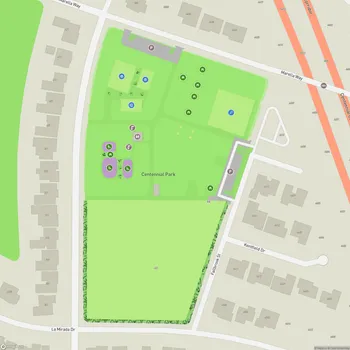 Map of Centennial Park