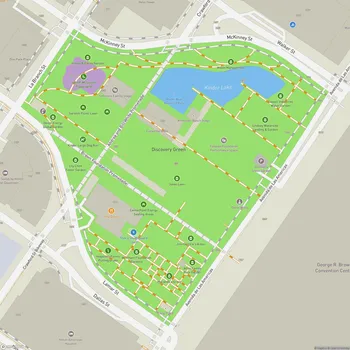Map of Discovery Green