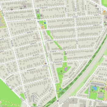 Map of Hooff's Run Park and Greenway