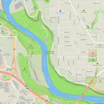Map of Hidden Falls Regional Park